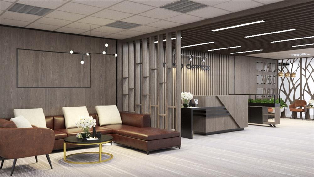 Thiết kế lễ tân hiện đại